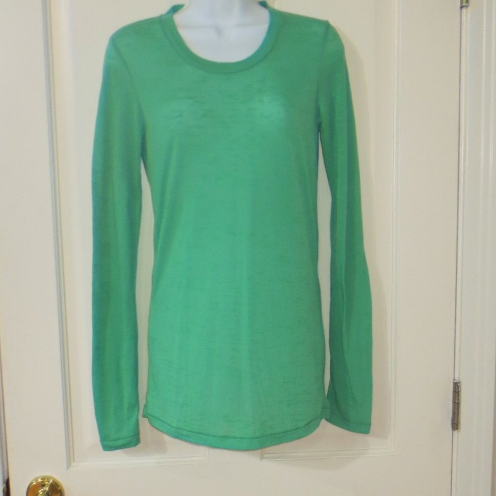 Shopbop Bop Basics Semi-Sheer Long Sleeve Top S